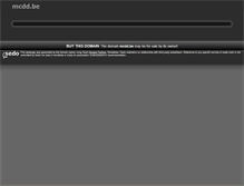 Tablet Screenshot of mcdd.be